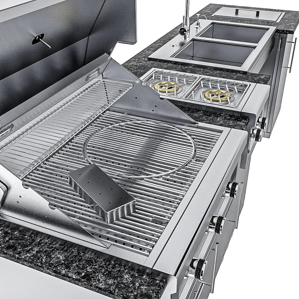 Sunstone Summit 10 Ft Outdoor ADA Kitchen Cabinet Island Package