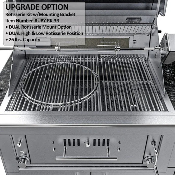 Sunstone The Alamo 10-Foot Outdoor Kitchen Island with Hybrid Grill