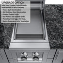 Sunstone The Alamo 10-Foot Outdoor Kitchen Island with Hybrid Grill