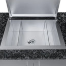 Sunstone The Alamo 10-Foot Outdoor Kitchen Island with Hybrid Grill