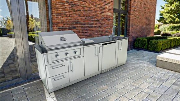 Sunstone The Bayou 8 Foot 6 Inch Outdoor Kitchen Island