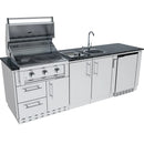 Sunstone The Bayou 8 Foot 6 Inch Outdoor Kitchen Island