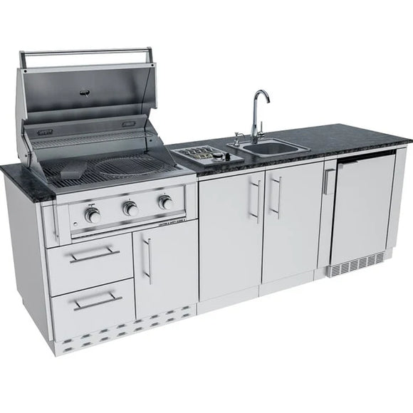 Sunstone The Bayou 8 Foot 6 Inch Outdoor Kitchen Island