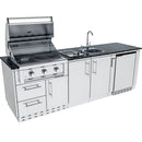 Sunstone The Bayou 8 Foot 6 Inch Outdoor Kitchen Island