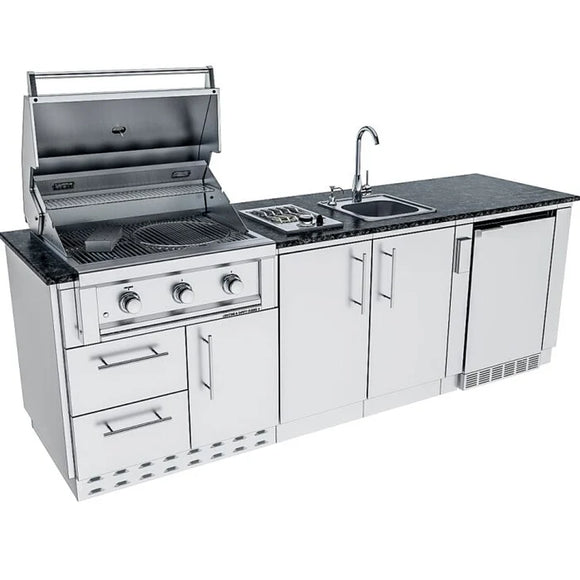 Sunstone The Bayou 8 Foot 6 Inch Outdoor Kitchen Island