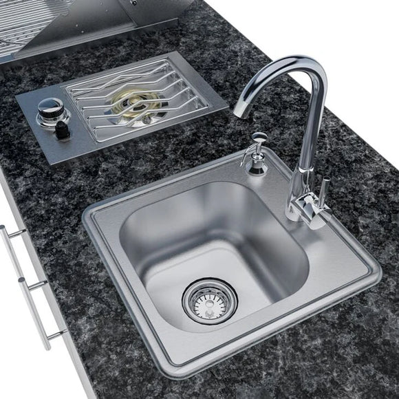 Sunstone The Bayou 8 Foot 6 Inch Outdoor Kitchen Island