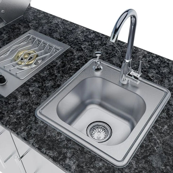 Sunstone The Bayou 8 Foot 6 Inch Outdoor Kitchen Island