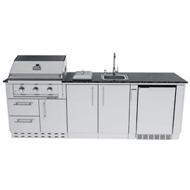 Sunstone The Bayou 8 Foot 6 Inch Outdoor Kitchen Island