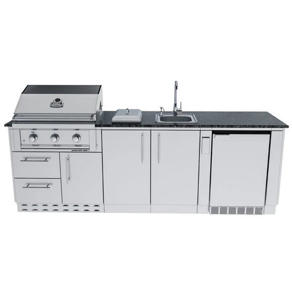 Sunstone The Bayou 8 Foot 6 Inch Outdoor Kitchen Island