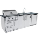 Sunstone The Bayou 8 Foot 6 Inch Outdoor Kitchen Island