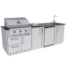 Sunstone The Bayou 8 Foot 6 Inch Outdoor Kitchen Island