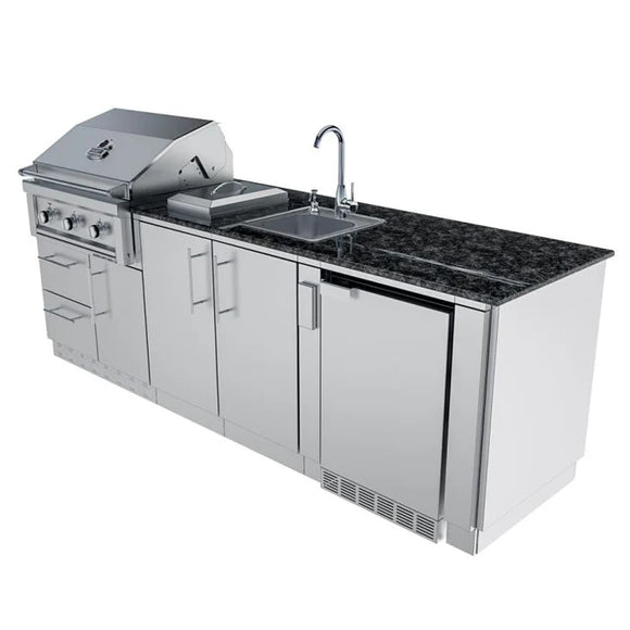 Sunstone The Bayou 8 Foot 6 Inch Outdoor Kitchen Island