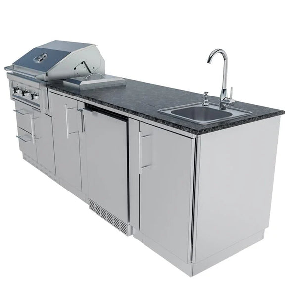 Sunstone The Bayou 8 Foot 6 Inch Outdoor Kitchen Island