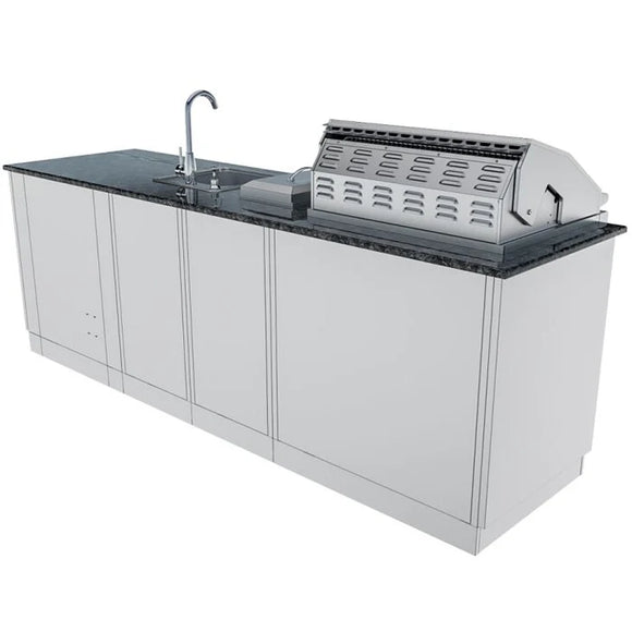 Sunstone The Bayou 8 Foot 6 Inch Outdoor Kitchen Island