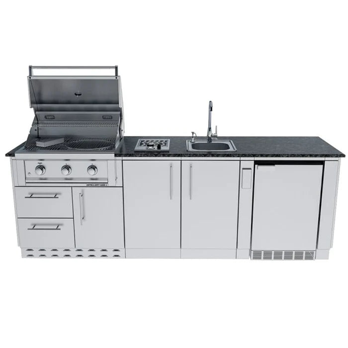 Sunstone The Bayou 8 Foot 6 Inch Outdoor Kitchen Island
