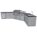 Sunstone The Big Texan 21-Foot Outdoor Kitchen Cabinet Island