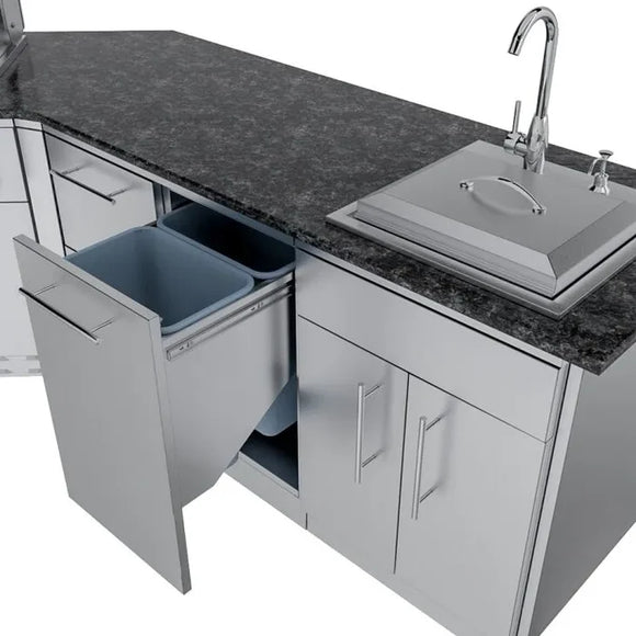 Sunstone The Big Texan 21-Foot Outdoor Kitchen Cabinet Island