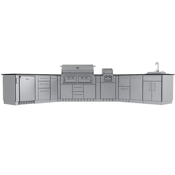 Sunstone The Big Texan 21-Foot Outdoor Kitchen Cabinet Island