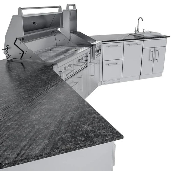 Sunstone The Big Texan 21-Foot Outdoor Kitchen Cabinet Island