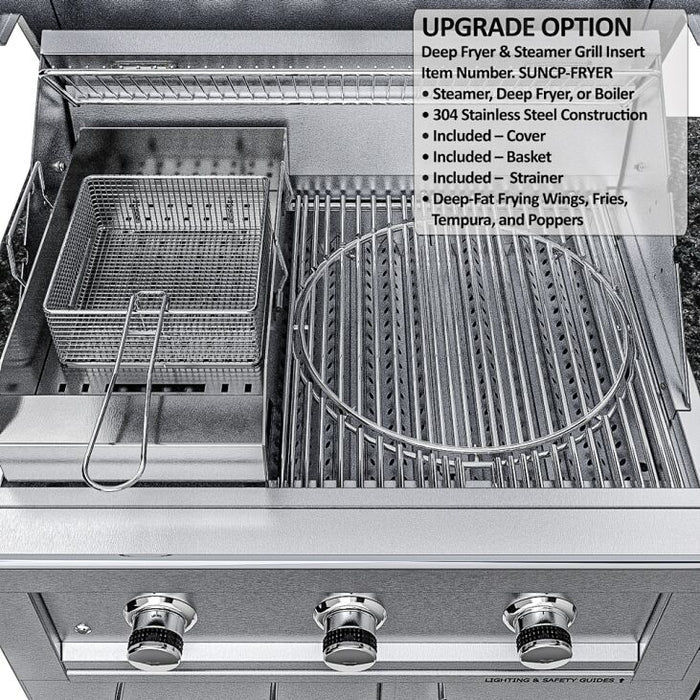 Sunstone The Brazos 9-Foot Outdoor Kitchen Island Package