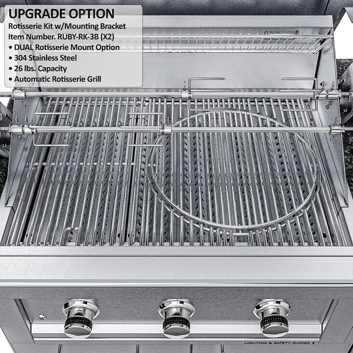 Sunstone The Brazos 9-Foot Outdoor Kitchen Island Package