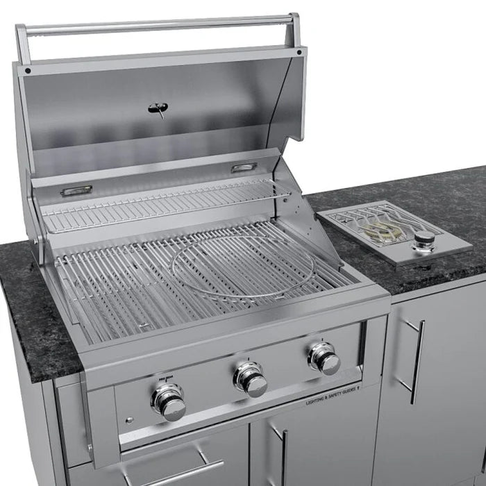 Sunstone The Brazos 9-Foot Outdoor Kitchen Island Package