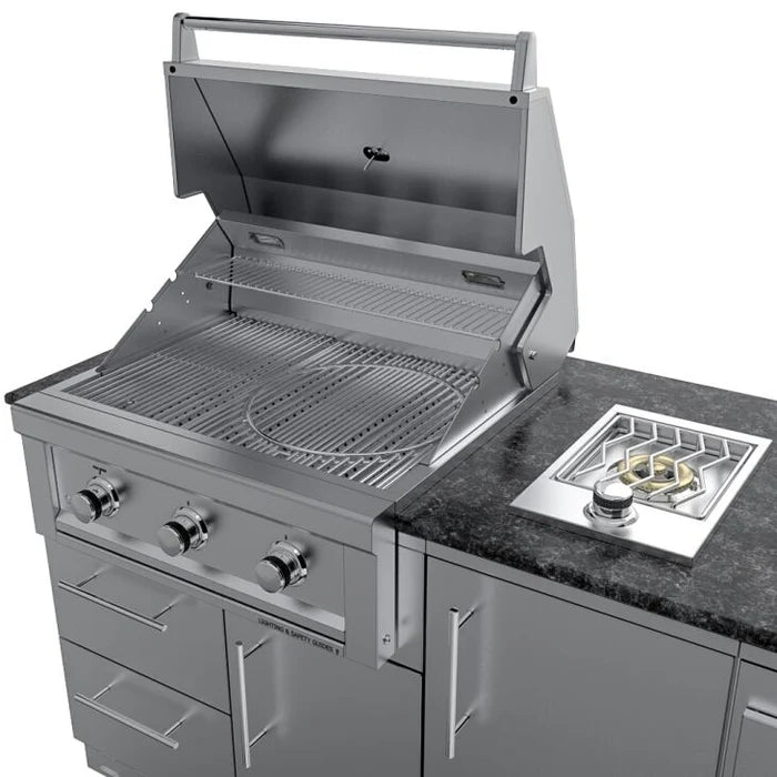 Sunstone The Brazos 9-Foot Outdoor Kitchen Island Package
