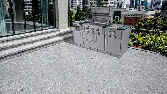 Sunstone The Caprice 6 Foot 4 Inch Outdoor Kitchen Island Package