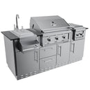 Sunstone The Caprice 6 Foot 4 Inch Outdoor Kitchen Island Package