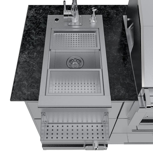 Sunstone The Caprice 6 Foot 4 Inch Outdoor Kitchen Island Package