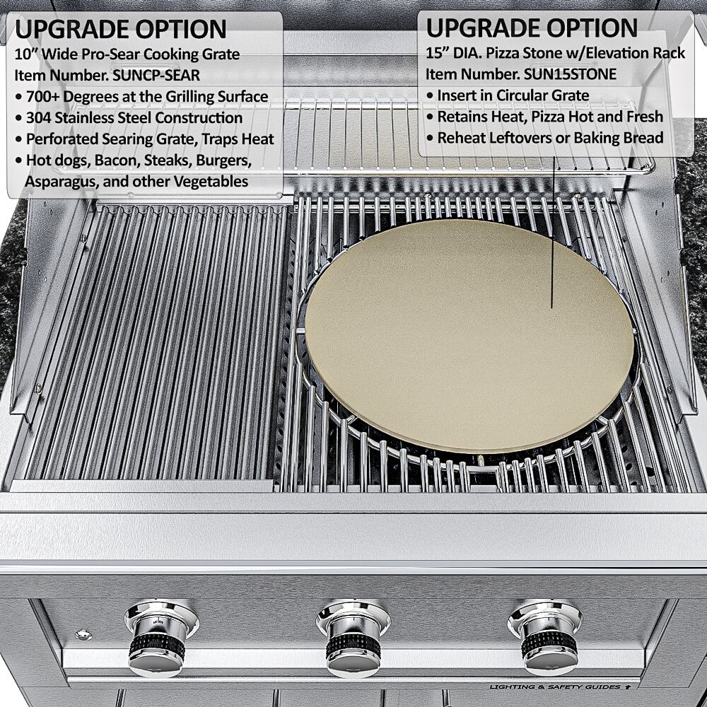 Sunstone The Caprice 6 Foot 4 Inch Outdoor Kitchen Island Package