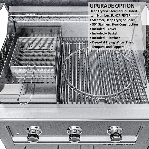 Sunstone The Caprice 6 Foot 4 Inch Outdoor Kitchen Island Package