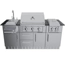 Sunstone The Caprice 6 Foot 4 Inch Outdoor Kitchen Island Package