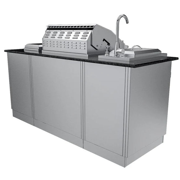 Sunstone The Caprice 6 Foot 4 Inch Outdoor Kitchen Island Package