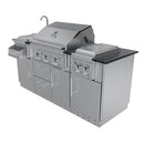 Sunstone The Caprice 6 Foot 4 Inch Outdoor Kitchen Island Package