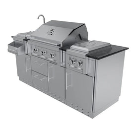 Sunstone The Caprice 6 Foot 4 Inch Outdoor Kitchen Island Package