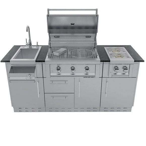 Sunstone The Caprice 6 Foot 4 Inch Outdoor Kitchen Island Package