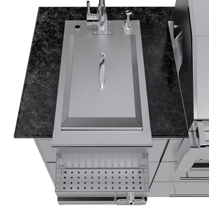 Sunstone The Caprice 6 Foot 4 Inch Outdoor Kitchen Island Package