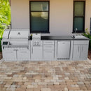 Sunstone The Cypress 11.6 Foot Outdoor Kitchen Cabinet Island