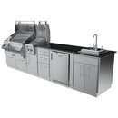 Sunstone The Cypress 11.6 Foot Outdoor Kitchen Cabinet Island