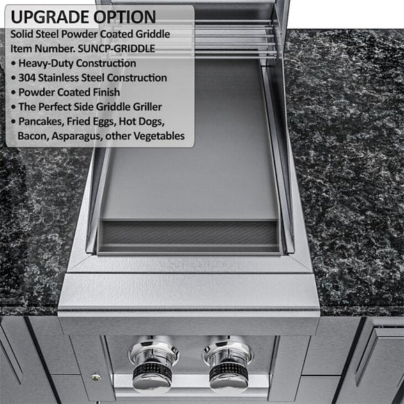 Sunstone The Cypress 11.6 Foot Outdoor Kitchen Cabinet Island