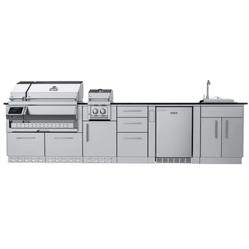 Sunstone The Cypress 11.6 Foot Outdoor Kitchen Cabinet Island