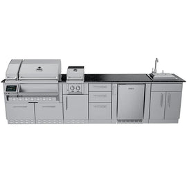 Sunstone The Cypress 11.6 Foot Outdoor Kitchen Cabinet Island