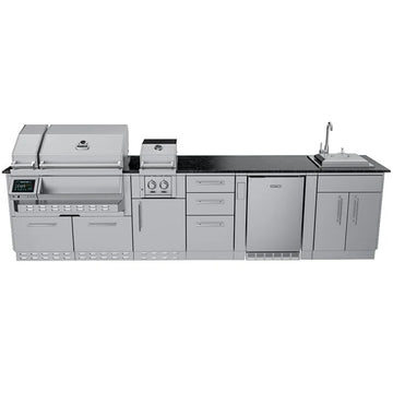 Sunstone The Cypress 11.6 Foot Outdoor Kitchen Cabinet Island