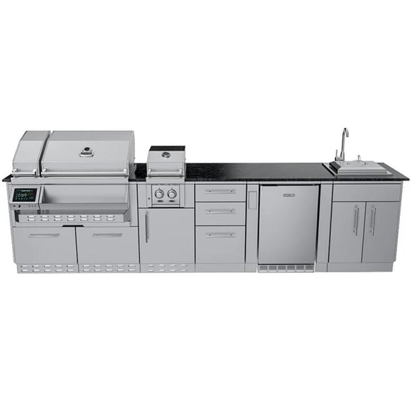 Sunstone The Cypress 11.6 Foot Outdoor Kitchen Cabinet Island