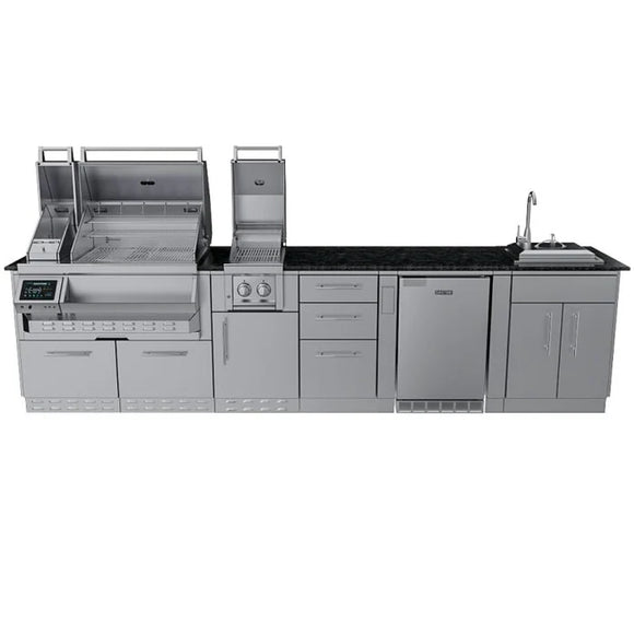 Sunstone The Cypress 11.6 Foot Outdoor Kitchen Cabinet Island