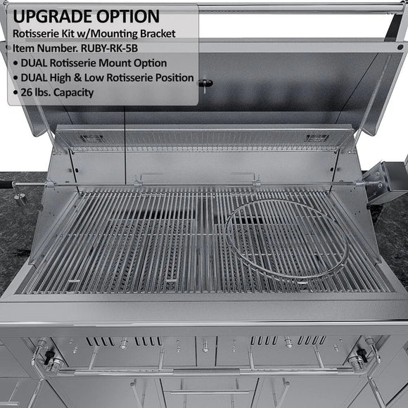 Sunstone The Dallas 14' Outdoor Cabinet Island Package w/ Gas Hybrid Grill
