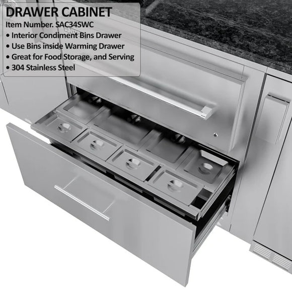 Sunstone 13 Foot 7 Inch French Quarter Outdoor Kitchen Island Package