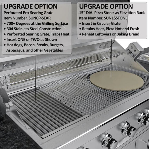 Sunstone 13 Foot 7 Inch French Quarter Outdoor Kitchen Island Package