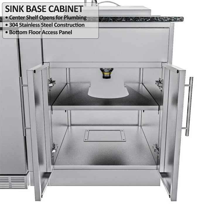 Sunstone 13 Foot 7 Inch French Quarter Outdoor Kitchen Island Package